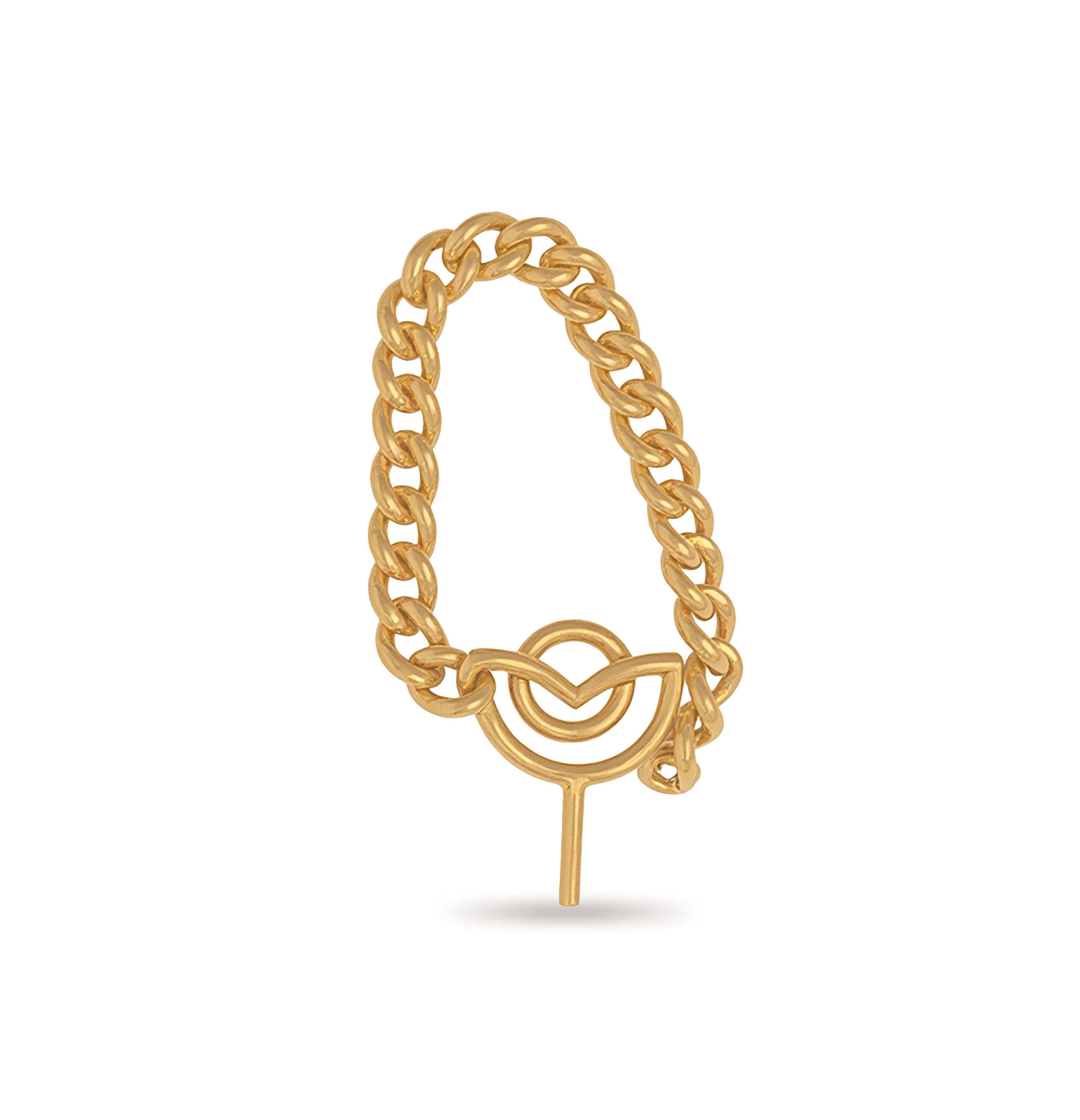 NYRAH ROSE CHAIN RING (GOLD)