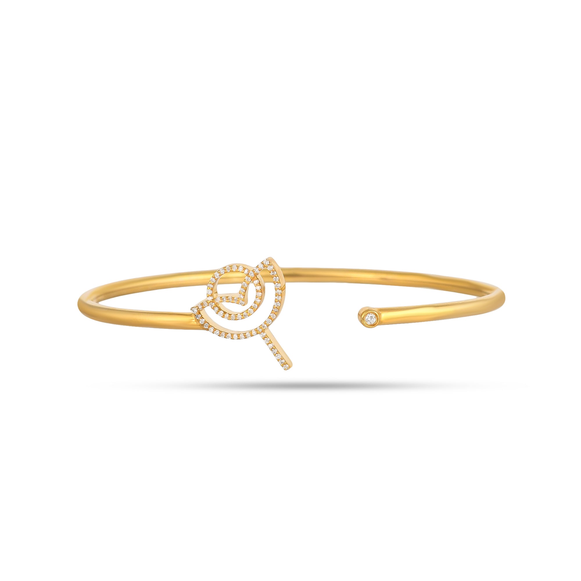 NYRAH ROSE SLIM BANGLE (GOLD)