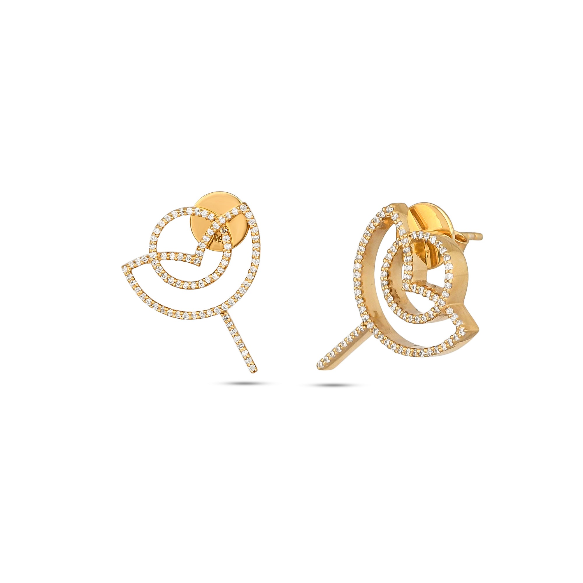 NYRAH ROSE STUDS (GOLD)